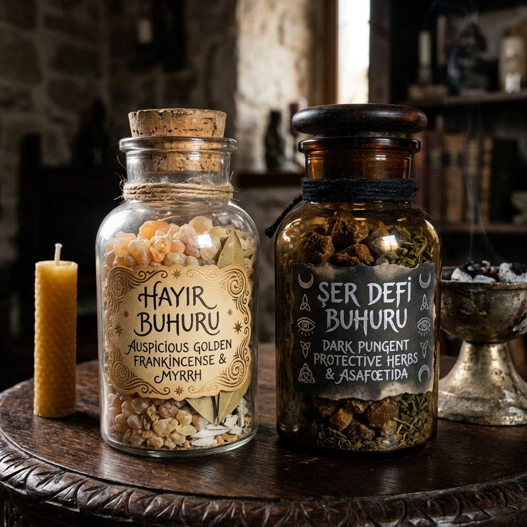 Hayır Buhuru & Şer Defi Buhuru İkili Kavanoz Seti (50g + 50g)